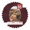Dark Red Suede Mat Board for 12x18 Frames - Oval Opening for 10x15 Photos